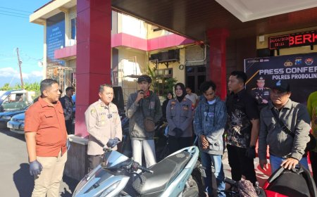 Motor yang Hilang Kembali, Polres Probolinggo Hadirkan Kebahagiaan