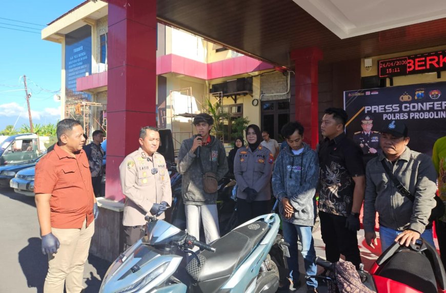 Motor yang Hilang Kembali, Polres Probolinggo Hadirkan Kebahagiaan