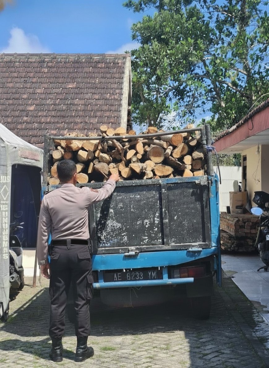 Truk Muatan Kayu Diamankan dalam Pengungkapan Illegal Logging