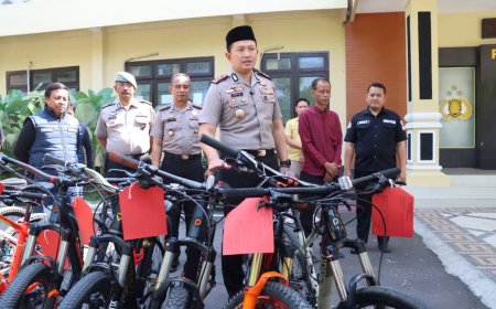 Polisi Ungkap Jaringan Pencurian Sepeda Lintas Wilayah